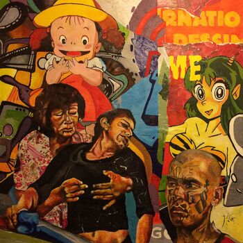 Peinture intitulée "Série Gang N6" par Alain Cabot, Œuvre d'art originale, Acrylique