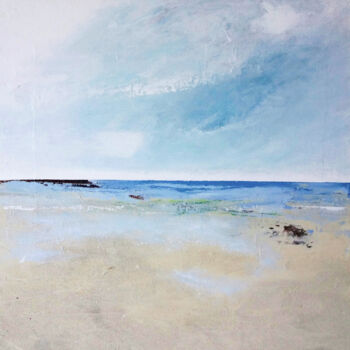 Painting titled "Contrée d'aucun Hom…" by Denis Bi Assira, Original Artwork, Acrylic