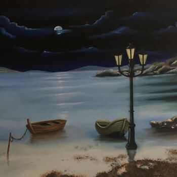 Painting titled "le rêve d'Herbert " by Sylvainollivier, Original Artwork, Oil