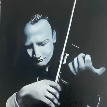 Painting titled "Yehudi" by Sylvainollivier, Original Artwork, Oil