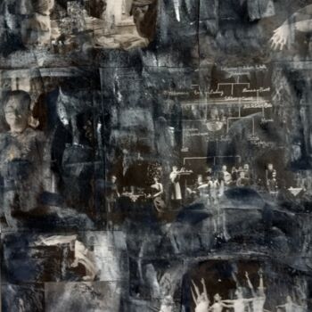 Drawing titled "Collage 8" by Frederic Romain Gilles, Original Artwork, Pastel