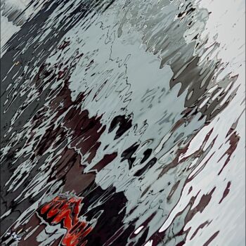 Printmaking titled "Paris, La Seine, Ni…" by Maurice Amzallag Mo, Original Artwork, Digital Print