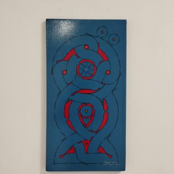 Painting titled "Me iobi yu taanga te" by Carlos Adaoudé, Original Artwork, Acrylic