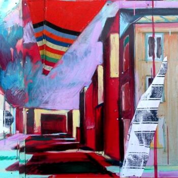 Collages titled "Parking Brest" by Olivier Jullien, Original Artwork, Collages
