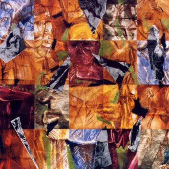 Collages titled "Femme tondue 4 GF" by Olivier Jullien, Original Artwork, Collages