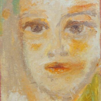 Painting titled "FACE 122.24" by Eleni Pappa Tsantilis, Original Artwork, Oil