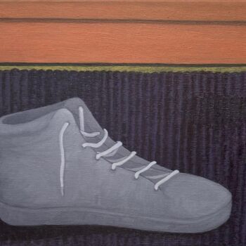Painting titled "La basket" by Hortense Laurent, Original Artwork, Oil