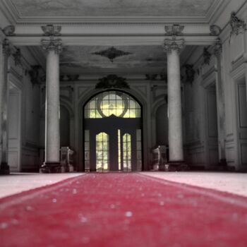 Photography titled "tapis rouge" by Lee O'Neil, Original Artwork, Aluminium