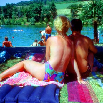 Photography titled "Couple, près de lac" by Jean Robert Franco, Original Artwork, Analog Print