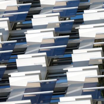 Photography titled "Pixels urbain" by José Bachir, Original Artwork, Digital Photography Mounted on Plexiglass