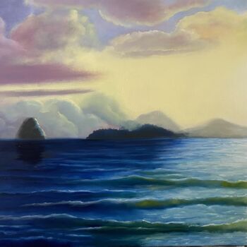 Painting titled "Le diamant 1" by Sylvainollivier, Original Artwork, Oil