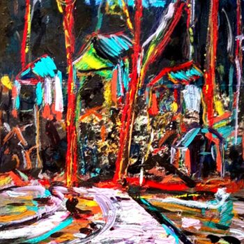 Painting titled "WAKE" by Michel Tabanou, Original Artwork, Acrylic