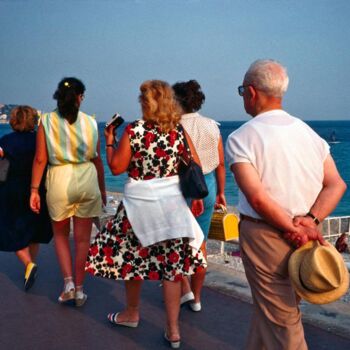 Printmaking titled "Promenade, Nice" by Jean Robert  Franco, Original Artwork, Analog Print