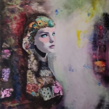 Peinture intitulée "Folklore" par Arlette Kouker, Œuvre d'art originale, Acrylique
