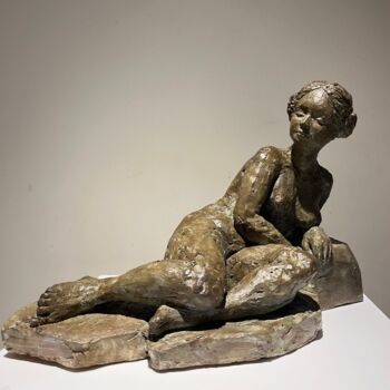 Sculpture titled "Olympia" by Carol Saint Georges, Original Artwork, Clay