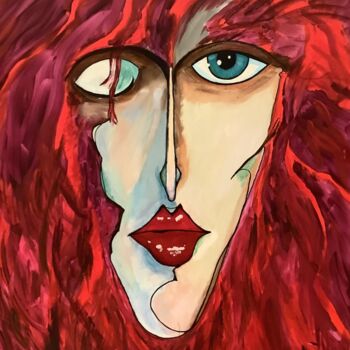 Painting titled "Clin d'oeil acryliq…" by Christian.Grisoni, Original Artwork, Acrylic