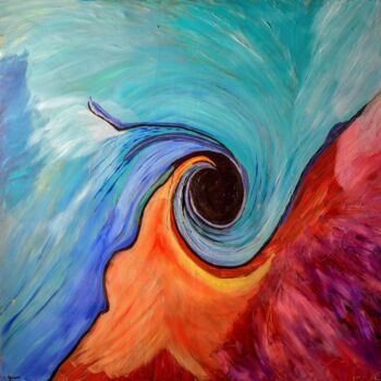 Painting titled "Coma acrylique sur…" by Christian.Grisoni, Original Artwork, Acrylic