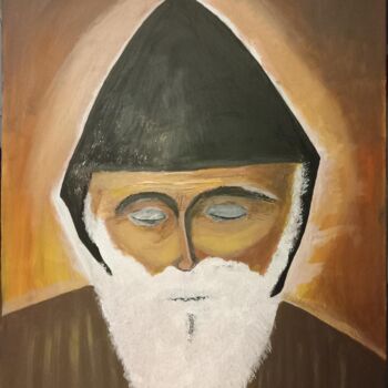 Painting titled "Le dominicain acryl…" by Christian.Grisoni, Original Artwork, Acrylic
