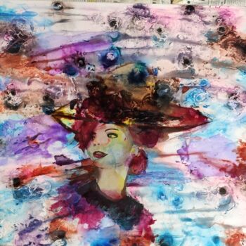 Painting titled "Cyclone" by Arlette Kouker, Original Artwork, Acrylic
