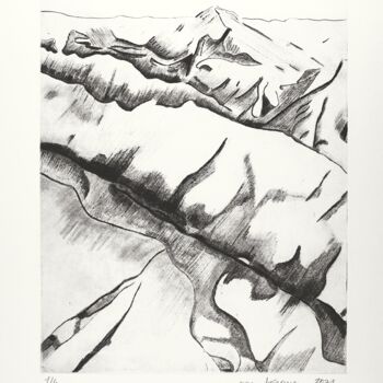 Drawing titled "La bas dans la cord…" by Paz Borquez-Chevallier , Original Artwork, Paper