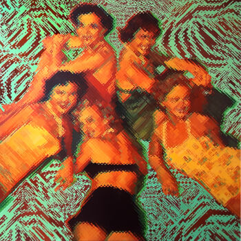 Painting titled "DMLA ( Délicatesses…" by Didier Van Sprengel, Original Artwork, Oil