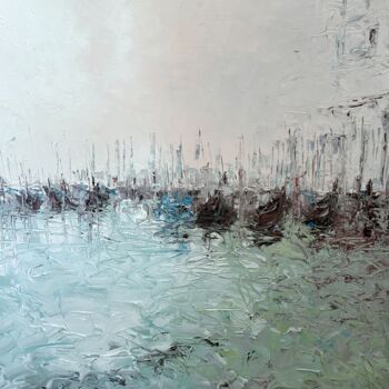 Peinture intitulée "VENISE: Lever du jo…" par Michel Drass, Œuvre d'art originale, Huile