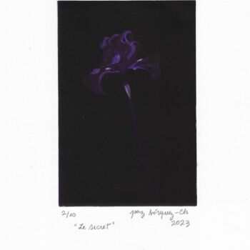 Printmaking titled "LE SECRET 2023" by Paz Borquez-Chevallier , Original Artwork, Digital Print