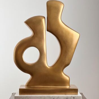 Sculpture titled "You and Me" by Aude Herlédan, Original Artwork, Bronze