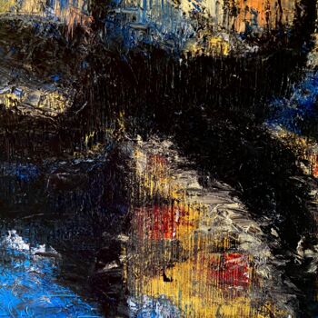 Painting titled "Venise: Reflets int…" by Michel Drass, Original Artwork, Oil