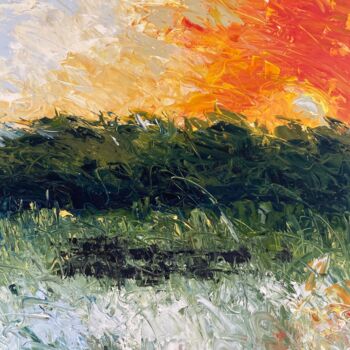 Peinture intitulée "CAMARGUE:  taureaux…" par Michel Drass, Œuvre d'art originale, Huile