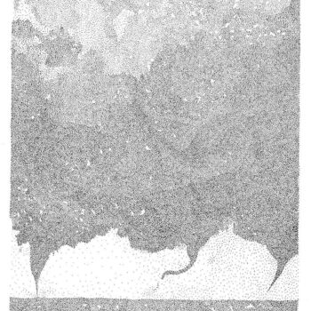Drawing titled "Tornade - Kentucky 1" by Rebecca Brueder, Original Artwork, Ink