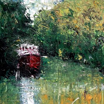 Painting titled "PROVENCE: Canal du…" by Michel Drass, Original Artwork, Oil
