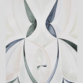 Drawing titled "Alma Mater XI" by Virginie Rasmont, Original Artwork, Watercolor