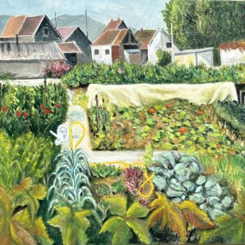 Peinture intitulée "De toile en grains" par Jean-Louis Guerra, Œuvre d'art originale, Huile