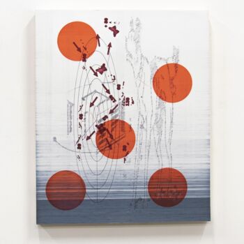 Drawing titled "Confettis aim" by Corentin Leber, Original Artwork, Wood