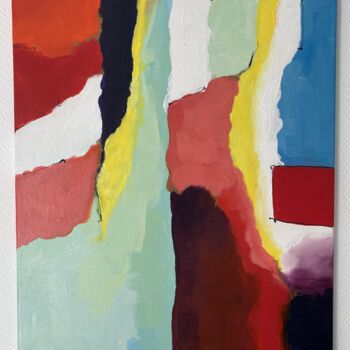 Painting titled "Paysage enchanté" by Mb, Original Artwork, Acrylic
