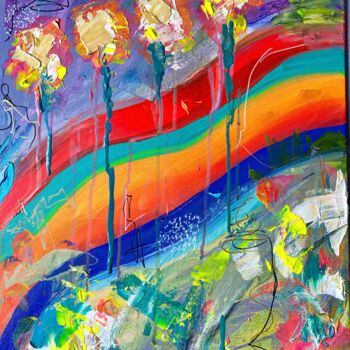 Painting titled "Supercritique" by Mb, Original Artwork, Acrylic
