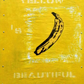 Painting titled "Yellow Is Beautiful" by Zar, Original Artwork, Acrylic
