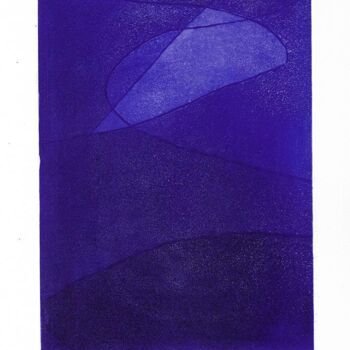 Printmaking titled "COMPOSITION EN VIOL…" by Paz Borquez-Chevallier , Original Artwork, Digital Print