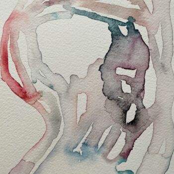 Peinture intitulée "Contours du vide (V…" par Mathilde Séguis, Œuvre d'art originale, Aquarelle