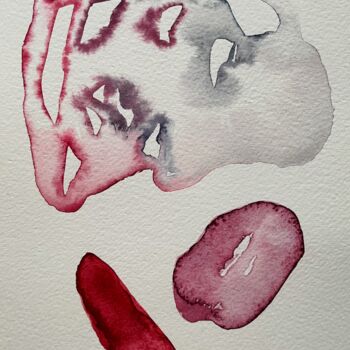 Peinture intitulée "Contours du vide (V…" par Mathilde Séguis, Œuvre d'art originale, Aquarelle