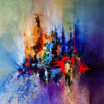 Painting titled "DIVERTIMENTO" by Patrice Bru, Original Artwork, Acrylic