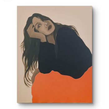Peinture intitulée "Emily" par Laetitia Mamizara, Œuvre d'art originale, Acrylique