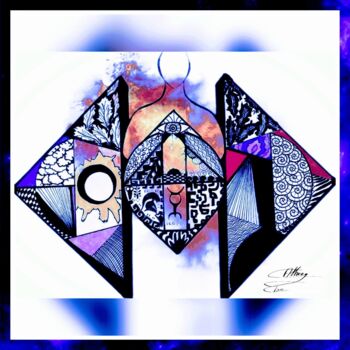 Photography titled "Icarus/ Icare" by Cathee Ebe, Original Artwork, Ink