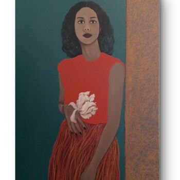 Painting titled "Blooming" by Laetitia Mamizara, Original Artwork, Acrylic