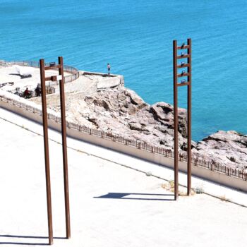 Photography titled "théatre de la mer " by Arthur  Baudon Vernet, Original Artwork, Stainless Steel