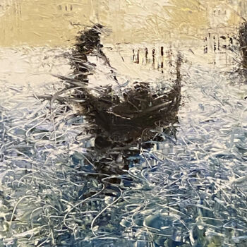 Painting titled "Venise: Fraicheur m…" by Michel Drass, Original Artwork, Oil