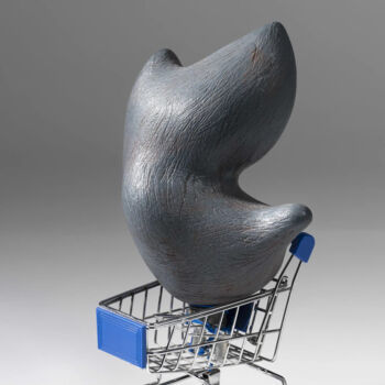 Sculpture intitulée "Arp au supermarché" par Mrdjan Bajić, Œuvre d'art originale, Argile