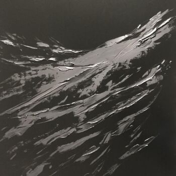 Peinture intitulée "Belle de nuit" par David Géry, Œuvre d'art originale, Bois