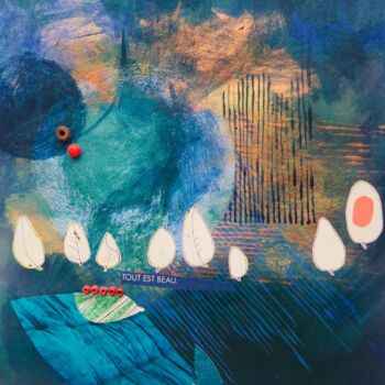 Painting titled "Tout est beau" by Cécile Morillon, Original Artwork, Acrylic